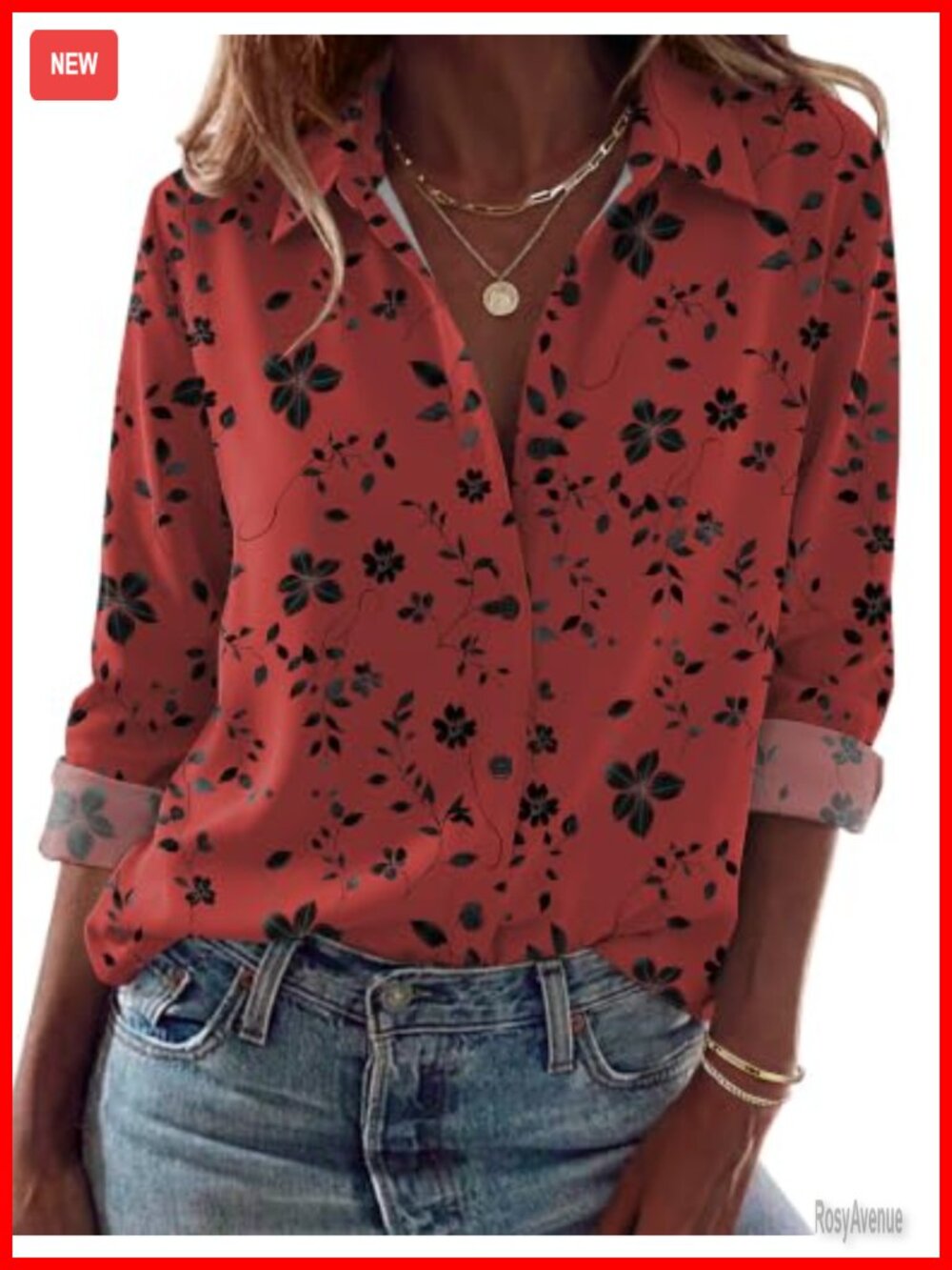 Zeagoo Women's Long Sleeve Button Down Blouse Soft Stretchy Casual Office Top
